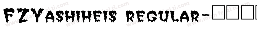 FZYashiheis regular字体转换